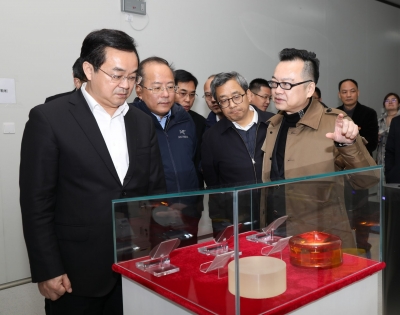 2021年3月9日，浙江省副省长高兴夫一行狗万官网调研